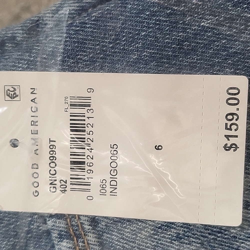 💚HP💚NWT Good American Good 90s Icon Jean's in Indigo Blue - Picture 13 of 14